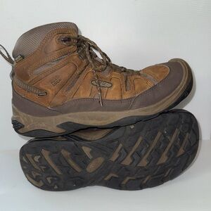 Keen Men's Brown and Tan Hiking Boots